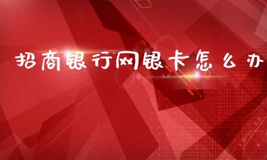 招商银行网银卡怎么办_https://wap.yjjixie.cn_保险理财_第1张