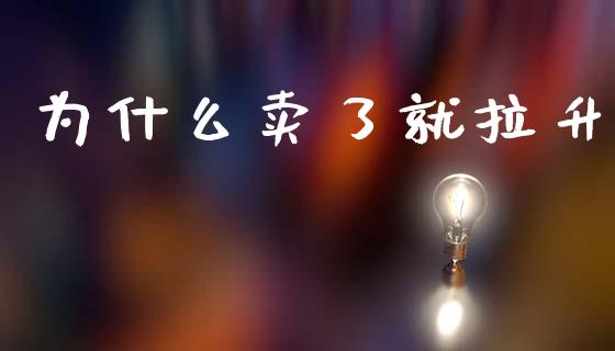 为什么卖了就拉升_https://wap.yjjixie.cn_证券市场_第1张