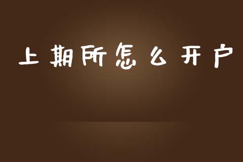 上期所怎么开户_https://wap.yjjixie.cn_证券市场_第1张