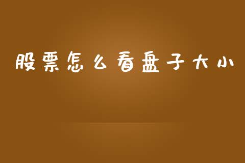 股票怎么看盘子大小_https://wap.yjjixie.cn_保险理财_第1张