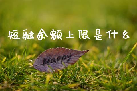 短融余额上限是什么_https://wap.yjjixie.cn_证券市场_第1张