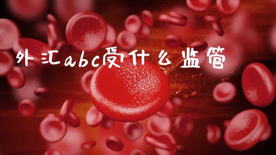 外汇abc受什么监管_https://wap.yjjixie.cn_商业资讯_第1张