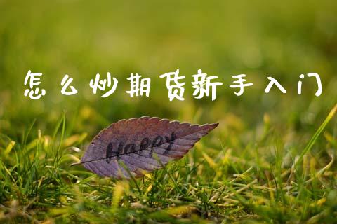 怎么炒期货新手入门_https://wap.yjjixie.cn_港股行情_第1张