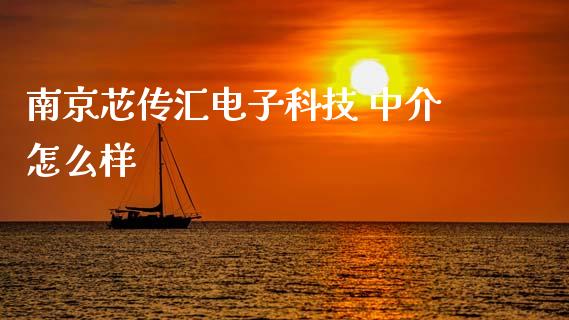 南京芯传汇电子科技 中介怎么样_https://wap.yjjixie.cn_证券市场_第1张