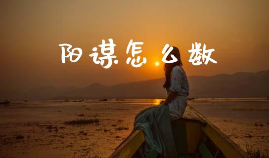 阳谋怎么数_https://wap.yjjixie.cn_证券市场_第1张