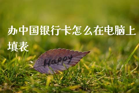办中国银行卡怎么在电脑上填表_https://wap.yjjixie.cn_港股行情_第1张