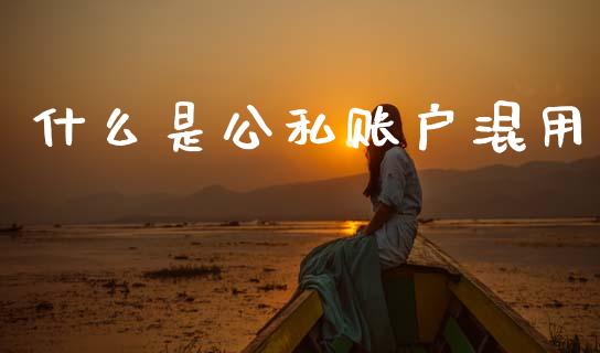 什么是公私账户混用_https://wap.yjjixie.cn_保险理财_第1张