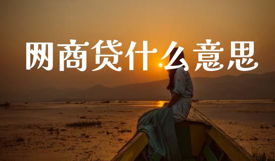 网商贷什么意思_https://wap.yjjixie.cn_港股行情_第1张