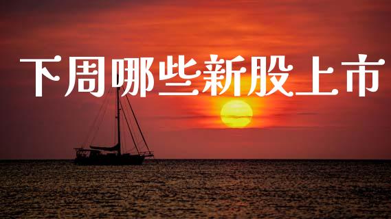 下周哪些新股上市_https://wap.yjjixie.cn_港股行情_第1张