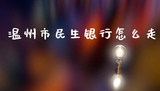 温州市民生银行怎么走_https://wap.yjjixie.cn_保险理财_第1张
