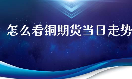 怎么看铜期货当日走势_https://wap.yjjixie.cn_保险理财_第1张