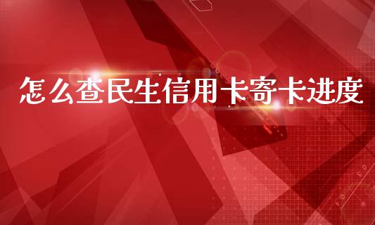 怎么查民生信用卡寄卡进度_https://wap.yjjixie.cn_商业资讯_第1张