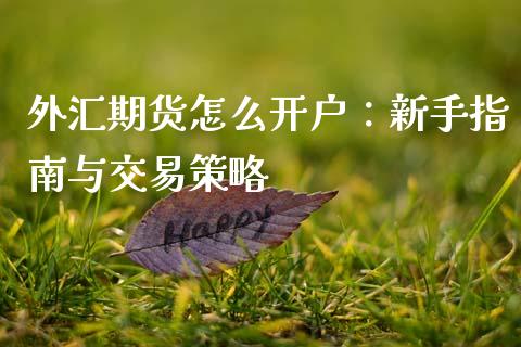 外汇期货怎么开户：新手指南与交易策略_https://wap.yjjixie.cn_商业资讯_第1张