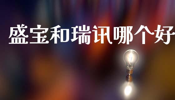 盛宝和瑞讯哪个好_https://wap.yjjixie.cn_商业资讯_第1张