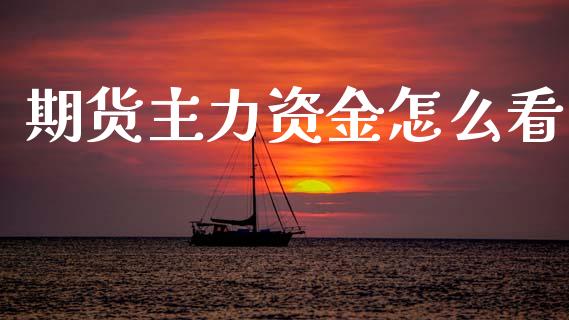 期货主力资金怎么看_https://wap.yjjixie.cn_证券市场_第1张