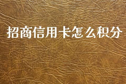 招商信用卡怎么积分_https://wap.yjjixie.cn_港股行情_第1张