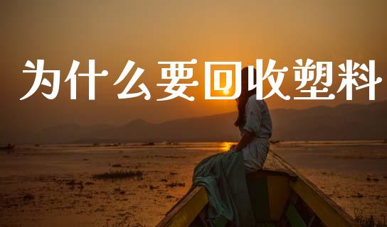 为什么要回收塑料_https://wap.yjjixie.cn_证券市场_第1张