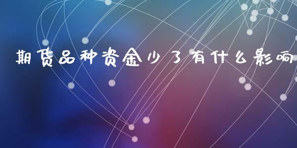 期货品种资金少了有什么影响_https://wap.yjjixie.cn_港股行情_第1张