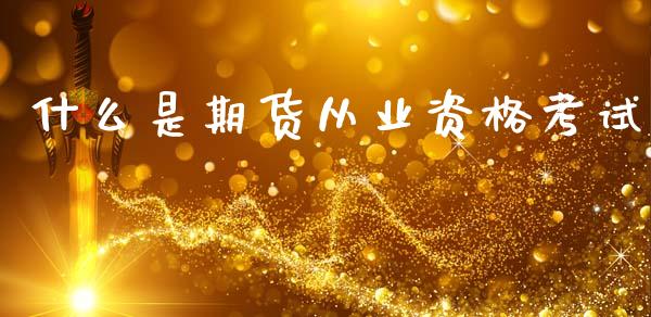 什么是期货从业资格考试_https://wap.yjjixie.cn_港股行情_第1张