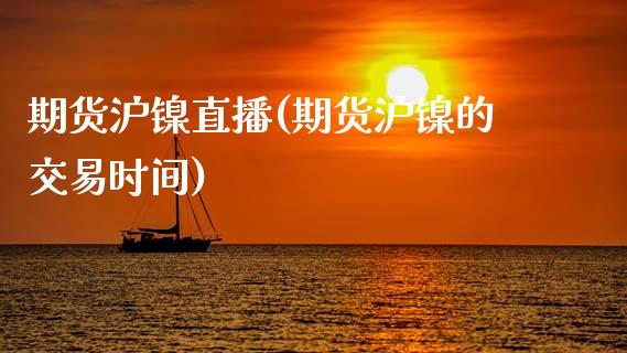 期货沪镍直播(期货沪镍的交易时间)_https://wap.yjjixie.cn_保险理财_第1张