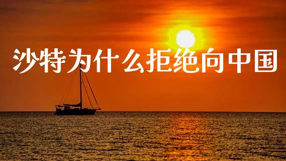 沙特为什么拒绝向中国_https://wap.yjjixie.cn_商业资讯_第1张