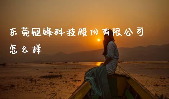 东莞冠锋科技股份有限公司怎么样_https://wap.yjjixie.cn_证券市场_第1张