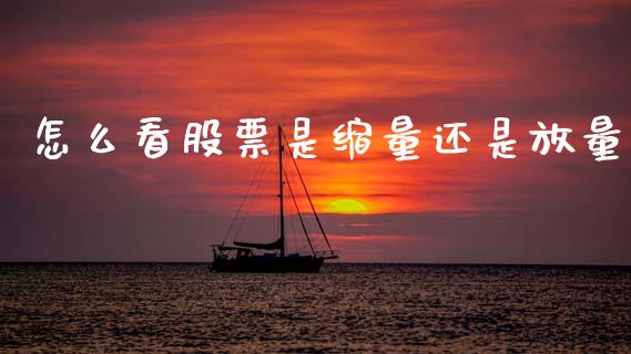 怎么看股票是缩量还是放量_https://wap.yjjixie.cn_证券市场_第1张