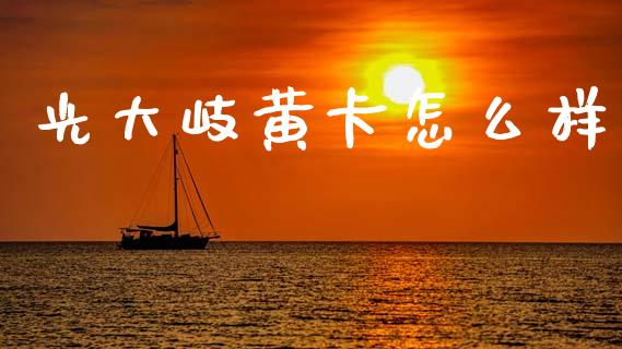 光大岐黄卡怎么样_https://wap.yjjixie.cn_保险理财_第1张