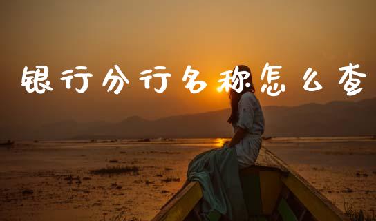 银行分行名称怎么查_https://wap.yjjixie.cn_港股行情_第1张