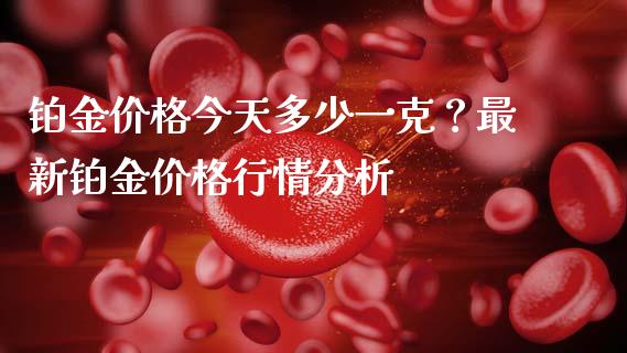 铂金价格今天多少一克？最新铂金价格行情分析_https://wap.yjjixie.cn_港股行情_第1张