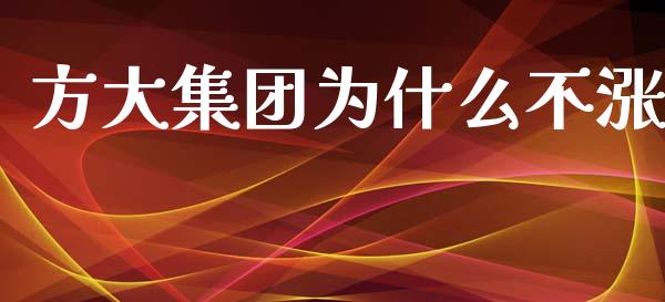 方大集团为什么不涨_https://wap.yjjixie.cn_证券市场_第1张