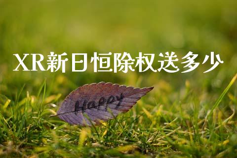 XR新日恒除权送多少_https://wap.yjjixie.cn_证券市场_第1张