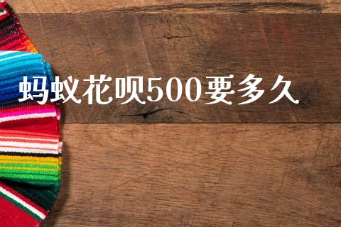 蚂蚁花呗500要多久_https://wap.yjjixie.cn_商业资讯_第1张