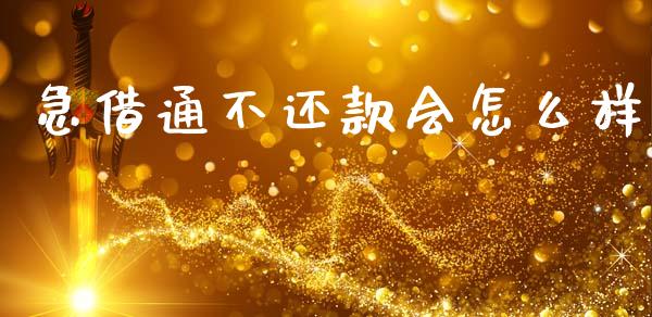 急借通不还款会怎么样_https://wap.yjjixie.cn_保险理财_第1张