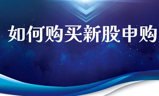 如何购买新股申购_https://wap.yjjixie.cn_证券市场_第1张