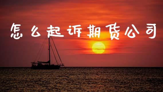 怎么起诉期货公司_https://wap.yjjixie.cn_保险理财_第1张