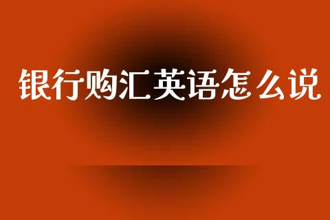 银行购汇英语怎么说_https://wap.yjjixie.cn_证券市场_第1张