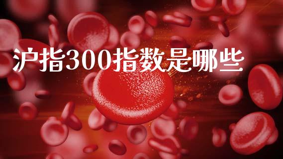 沪指300指数是哪些_https://wap.yjjixie.cn_商业资讯_第1张