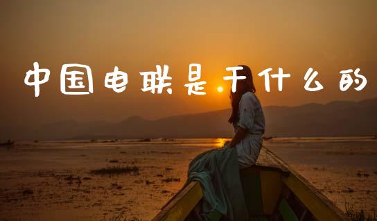 中国电联是干什么的_https://wap.yjjixie.cn_商业资讯_第1张