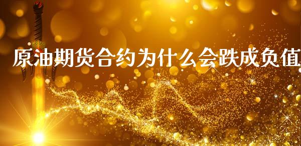原油期货合约为什么会跌成负值_https://wap.yjjixie.cn_港股行情_第1张