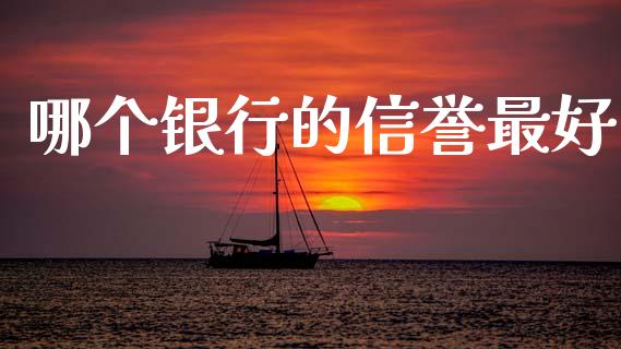 哪个银行的信誉最好_https://wap.yjjixie.cn_证券市场_第1张