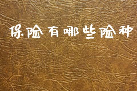 保险有哪些险种_https://wap.yjjixie.cn_港股行情_第1张