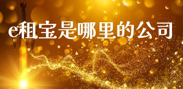 e租宝是哪里的公司_https://wap.yjjixie.cn_保险理财_第1张