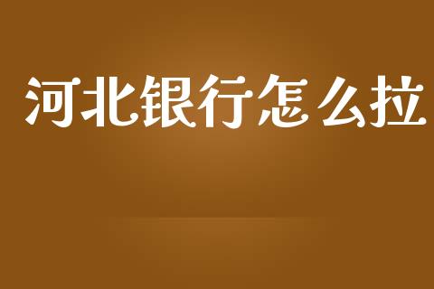 河北银行怎么拉_https://wap.yjjixie.cn_商业资讯_第1张
