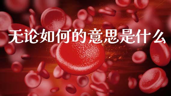 无论如何的意思是什么_https://wap.yjjixie.cn_商业资讯_第1张