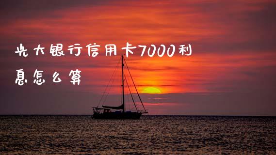光大银行信用卡7000利息怎么算_https://wap.yjjixie.cn_港股行情_第1张