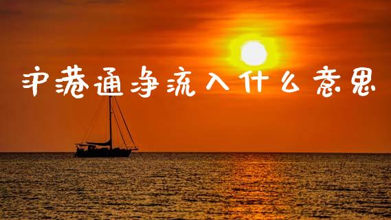 沪港通净流入什么意思_https://wap.yjjixie.cn_商业资讯_第1张