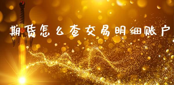期货怎么查交易明细账户_https://wap.yjjixie.cn_保险理财_第1张