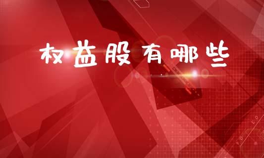 权益股有哪些_https://wap.yjjixie.cn_商业资讯_第1张