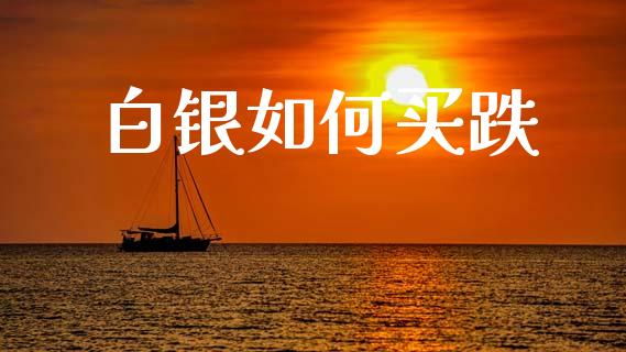 白银如何买跌_https://wap.yjjixie.cn_商业资讯_第1张